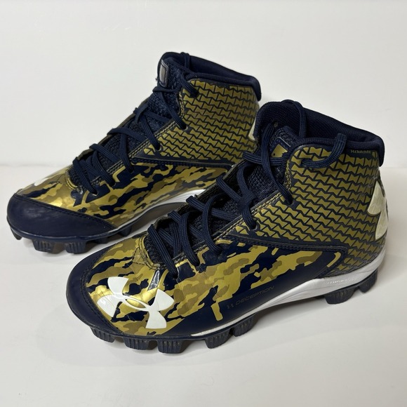 Under Armour deception kids camo cleat shoes - Picture 1 of 8